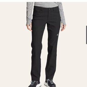 Eddie Bauer Guide Pro black nylon athletic pants Womens 8 P outdoors lightweight